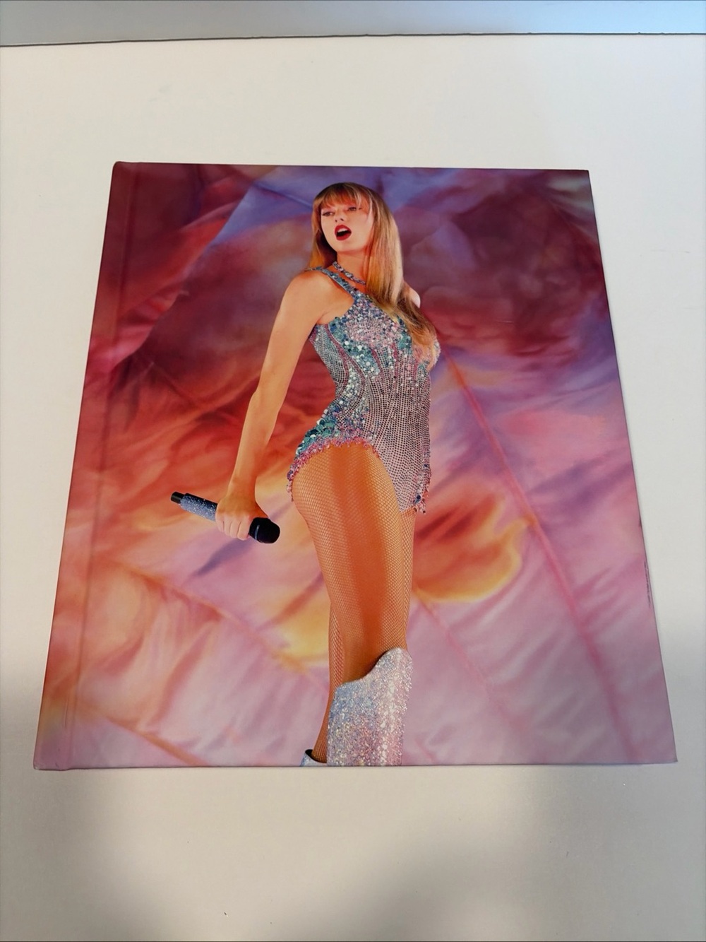 Taylor Swift Concert Photo Hardcover Book - Pink Purple Gradient Cover